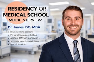 conduct mock interviews for residency and medical school applicants