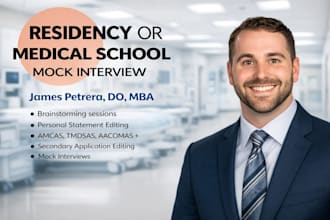 conduct mock interviews for residency and medical school applicants