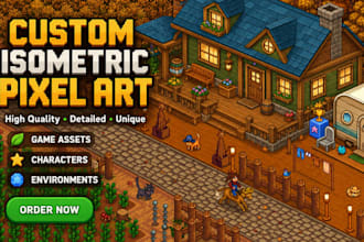 isometric pixel game art retro pixel art 2d game asset pixel sprite environment
