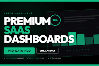 build premium fullstack saas dashboards