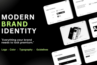 design a modern brand identity and logo