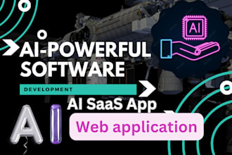 do ai software, ai web application and saas apps, ai custom website, ai web bot