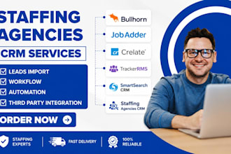staffing agencies crm bullhorn jobadder crelate trackerrms smartsearch vincere