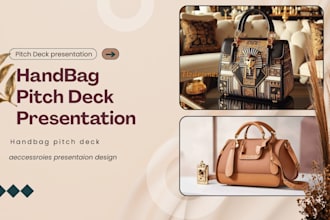 luxury handbag brand pitch deck bag startup investor presentation funding deck