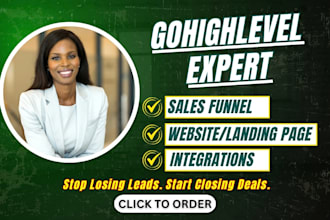 design gohighlevel sales funnel gohighlevel website gohighlevel landing page
