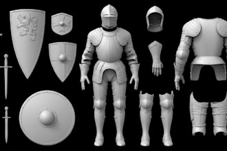 sculpt printable 3d cosplay armor 3d props 3d cosplay creation 3d model design