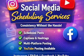 schedule and post your content on instagram, facebook and tiktok
