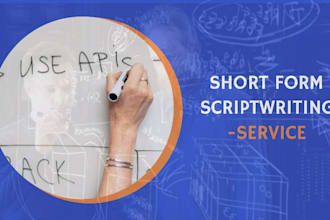 write high retention short form video scripts for tiktok and reels