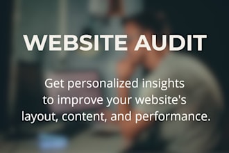 audit you site and provide actionable insights on how to improve it
