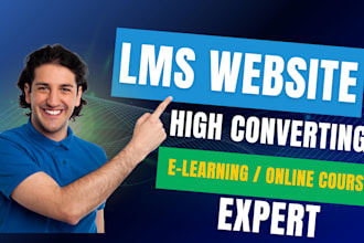 build lms website, learning mangement system, lms online educational website