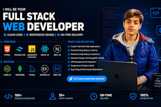 develop a custom website with modern design