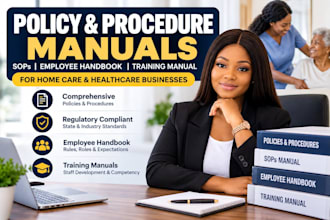 policy and procedure sops manual employee handbook training manual homecare sop