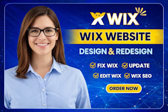 update wix website,fix wix issues, revamp design, edit pages, wix maintenance
