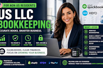 handle US llc bookkeeping for non US residents quickbooks xero without mistakes