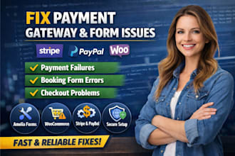 fix woocommerce stripe paypal apple pay square payment gateway fast