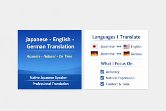 translate japanese, english, and german