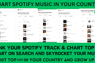 chart your spotify music to top 100 spotify chart and spotify real engagement