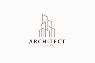 create attractive and imagination architecture logo design
