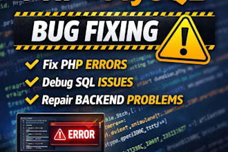 fix PHP errors, fatal errors, and mysql database issues fast