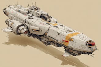 make an amazing sci fi spaceship or design for you