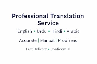 translate english to urdu hindi arabic and vice versa and write article