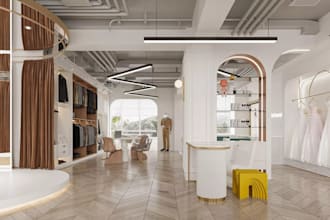 visualize high end wedding dress retail spaces suit showroom custom fitting room