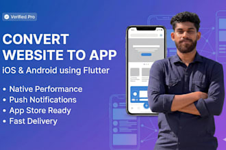 convert your website into a premium flutter android, ios app