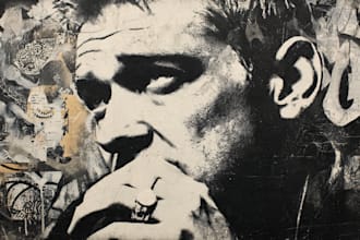 design custom multi layer graffiti portrait stencil art