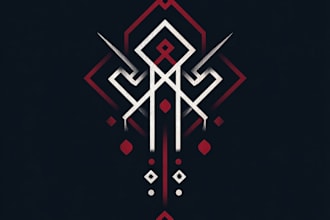design a unique logo in art deco style