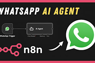 build n8n whatsapp automation ai agent