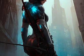 draw digital sci fi and star wars style art