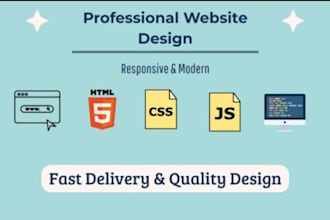 create a responsive one page website