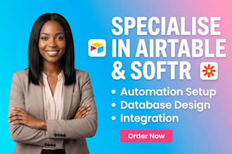 build airtable database automation CRM softr webapp integration workflows expert