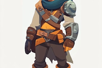 create 2d game character or 2d game character