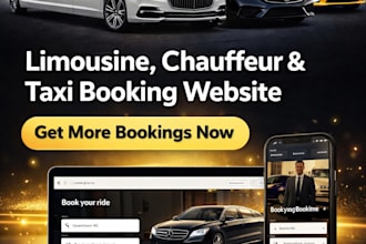 design a limousine, taxi and chauffeur booking website