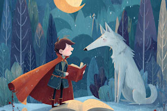 illustrate engaging picture books, storybooks or fairy tales