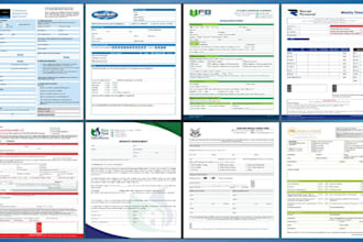 design and create fillable PDF form