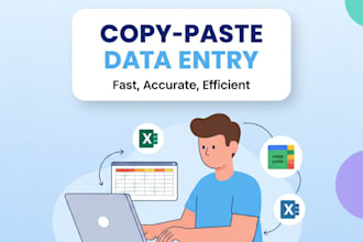 do copy paste data entry and web research