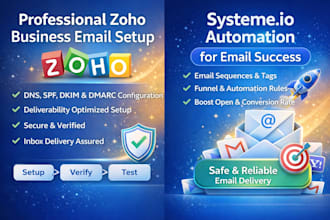 zoho business email setup with spf dkim dmarc