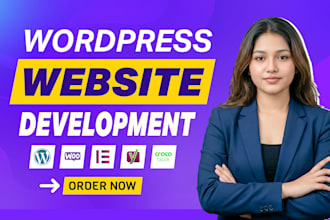 build and design wordpress website, website development as full stack developer