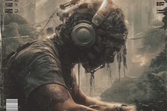 make a cover art for you breakcore or jungle track