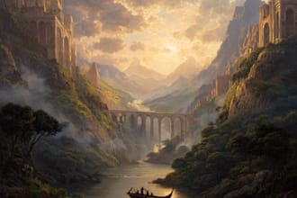 do fantasy landscapes and scenery art