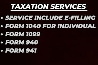 efile USA tax returns, including form 1040, 1099, 941