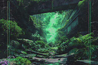 make a cover art for you breakcore or jungle track