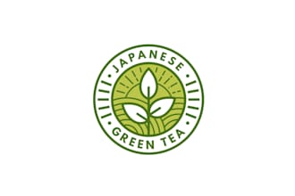 create exclusive and marvelous green tea logo design