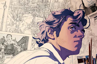 comic book illustration with comic book illustrator