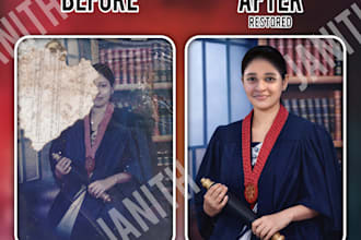 professionally restore and colorize old damaged photos