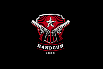 create exclusive and marvelous gun shop logo design
