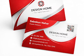 design modern and professional business card with in 6 hours