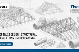 create roof truss design, framing plans, structural analysis and reports
